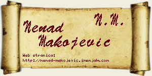 Nenad Makojević vizit kartica